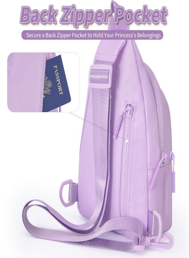 Fystdtote Birthday Gifts for 3 4 5 6 7 8 9 10 11 12 13 14 15 16 Year Old Girls,Crossbody Sling Bag Backpack Fanny Pack Purse for Teen Girl Kid Daughter Sister Her,Cute Trendy Stuff - Lavender,A - Image 4